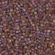 Miyuki delica beads 10/0 - Matted light brown ab DBM-853